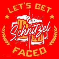 Lets Get Schnitzel Faced Oktoberfest Funny Costume Men Women Santa Hat thumb 1