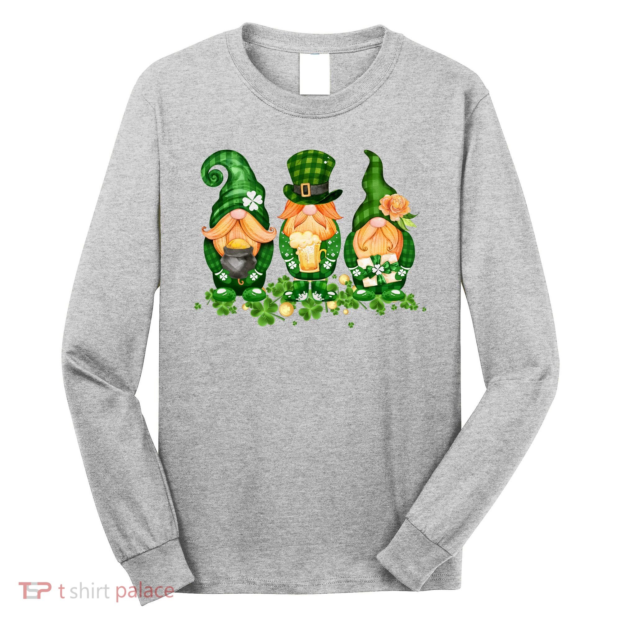 Lucky Gnome St Patrick's Day Festive Long Sleeve Shirt