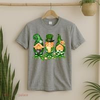 Lucky Gnome St Patrick's Day Festive T-Shirt thumb 2