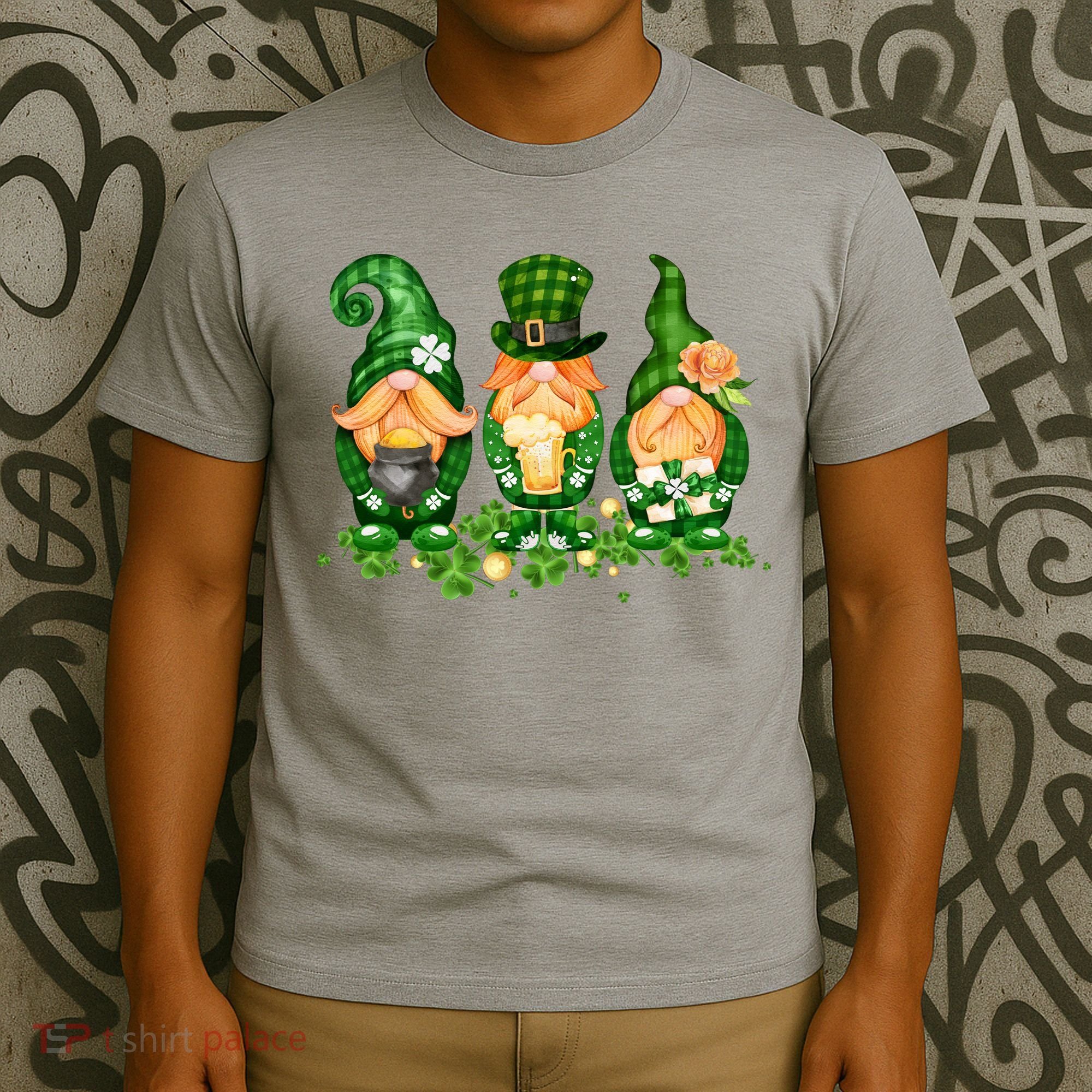 Lucky Gnome St Patrick's Day Festive T-Shirt
