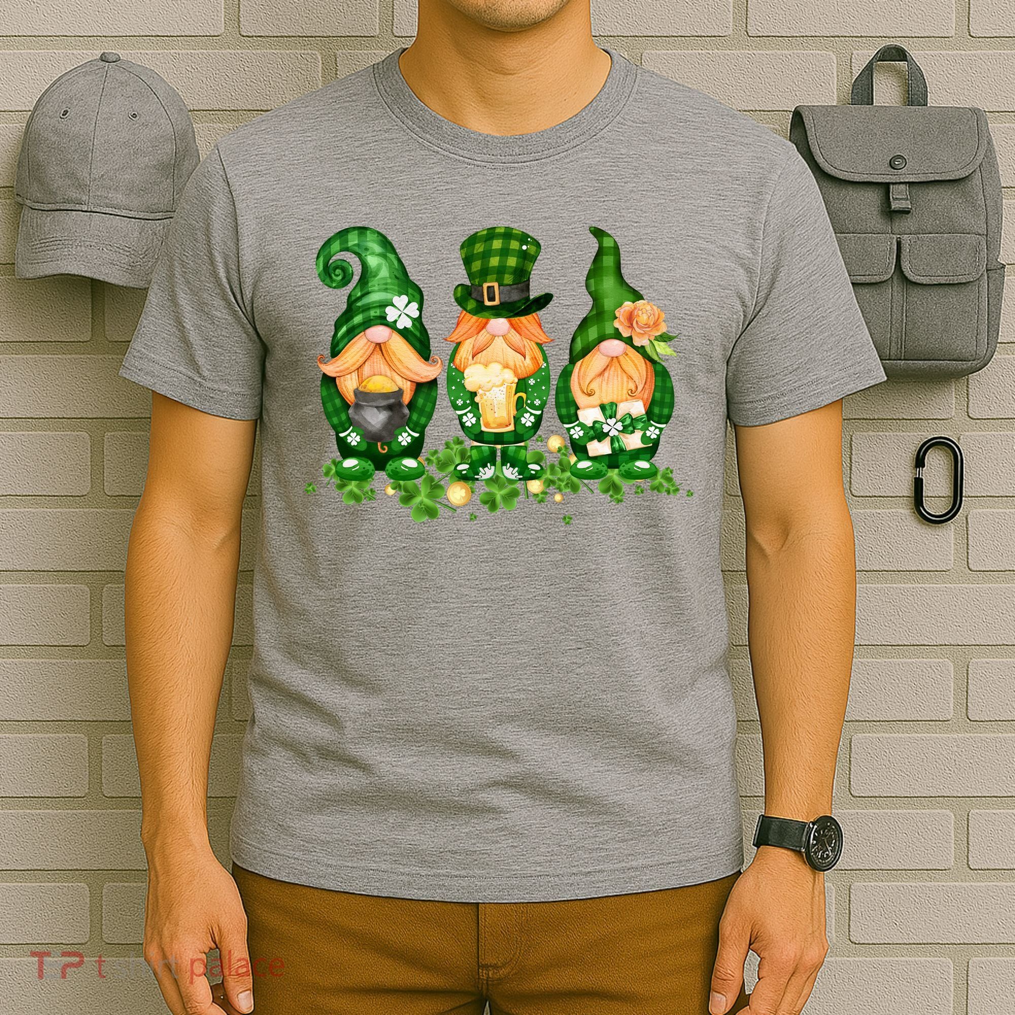 Lucky Gnome St Patrick's Day Festive T-Shirt