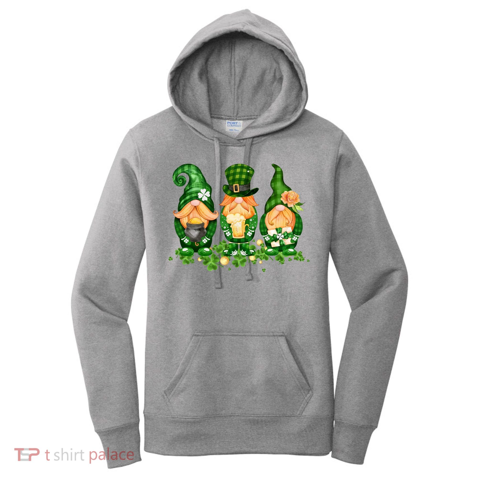 Lucky Gnome St Patrick's Day Festive Women's Hoodie