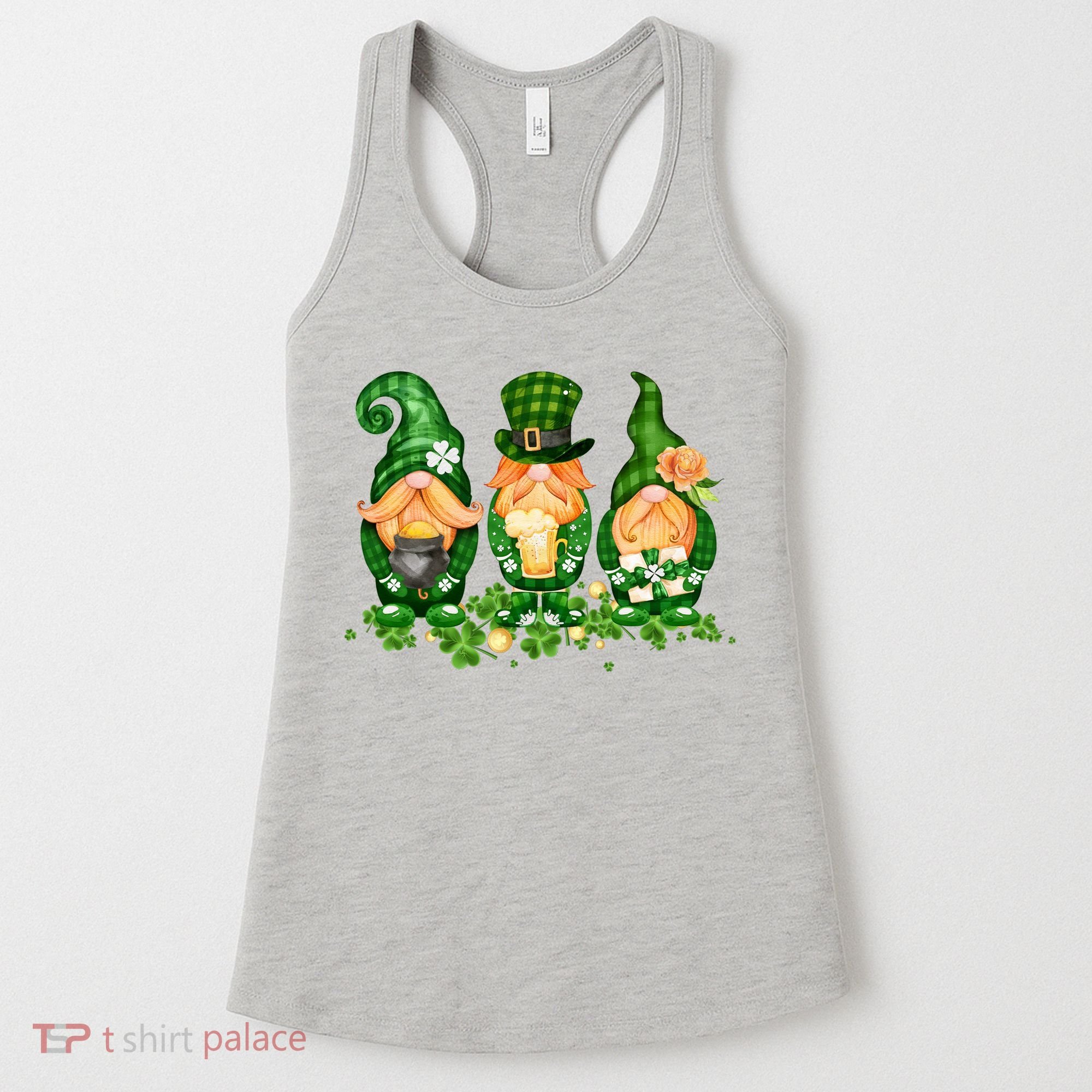 Lucky Gnome St Patrick's Day Festive Women's Tank Top