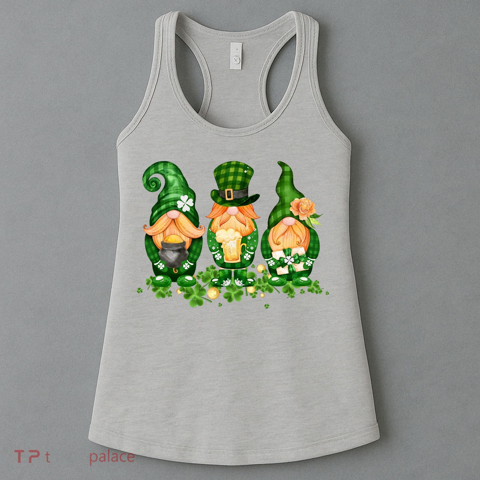 Lucky Gnome St Patrick's Day Festive Women's Tank Top