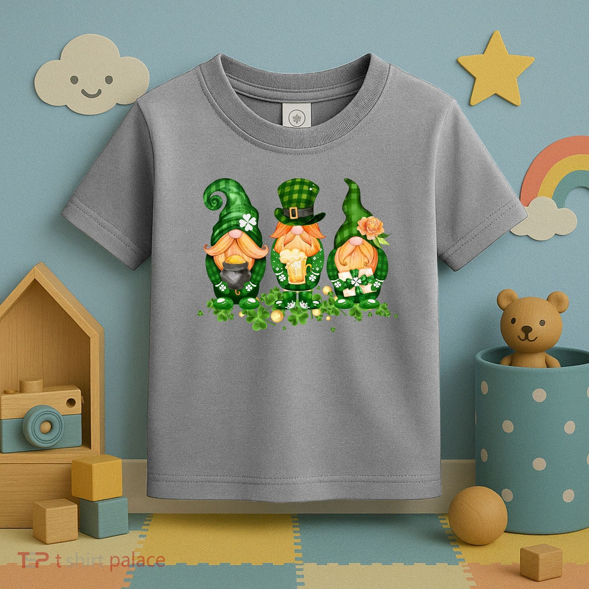 Lucky Gnome St Patrick's Day Festive Toddler T-Shirt