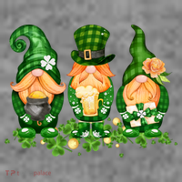 Lucky Gnome St Patrick's Day Festive Women's Long Sleeve Shirt thumb 2