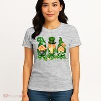 Lucky Gnome St Patrick's Day Festive Women's T-Shirt thumb 4