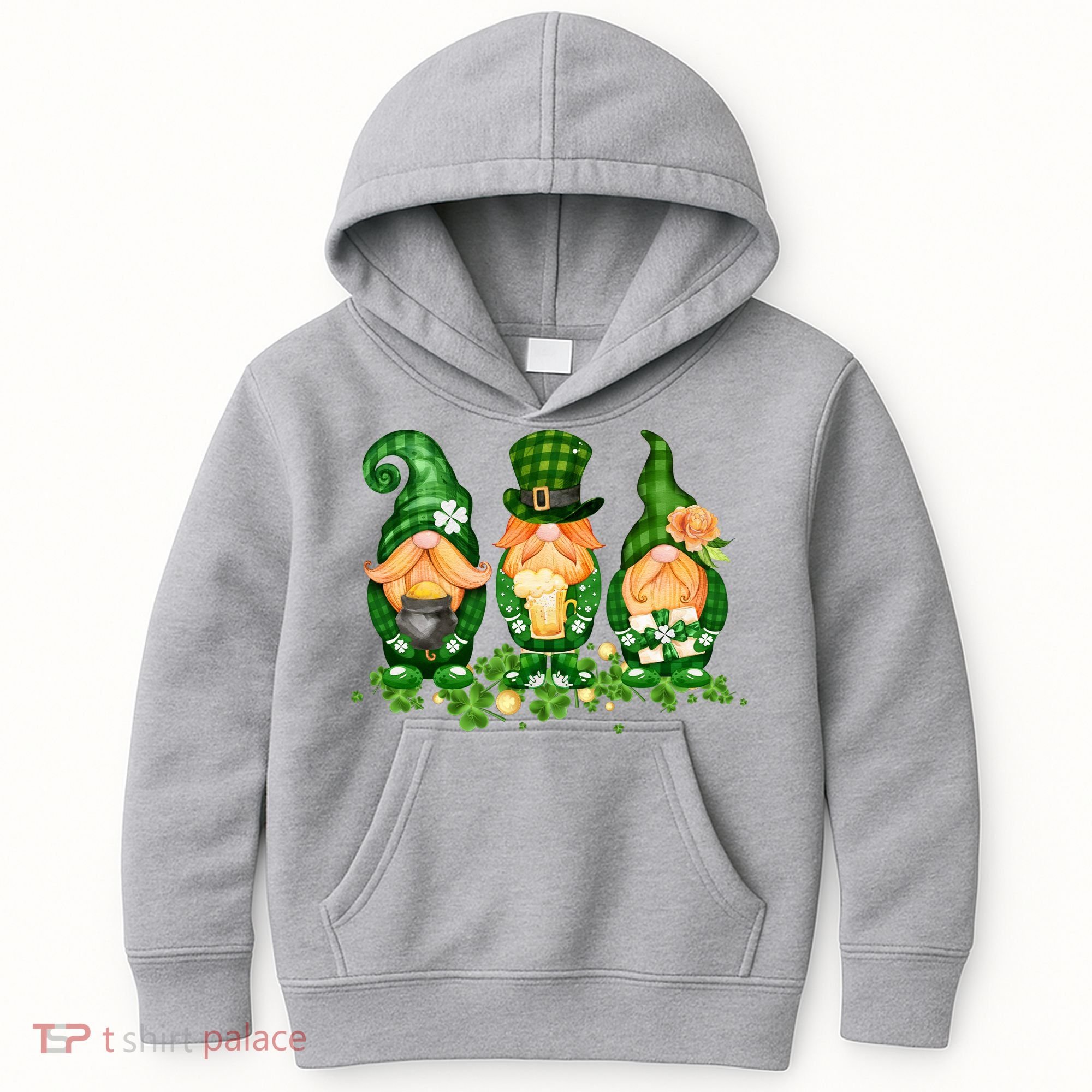 Lucky Gnome St Patrick's Day Festive Kids Hoodie