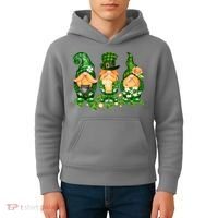 Lucky Gnome St Patrick's Day Festive Kids Hoodie thumb 4