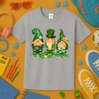 Lucky Gnome St Patrick's Day Festive Kids T-Shirt thumb 3