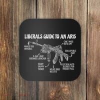 Liberals Guide To An Ar15 Funny Anti Liberal Pro Gun Ar15 2a Coaster thumb 0