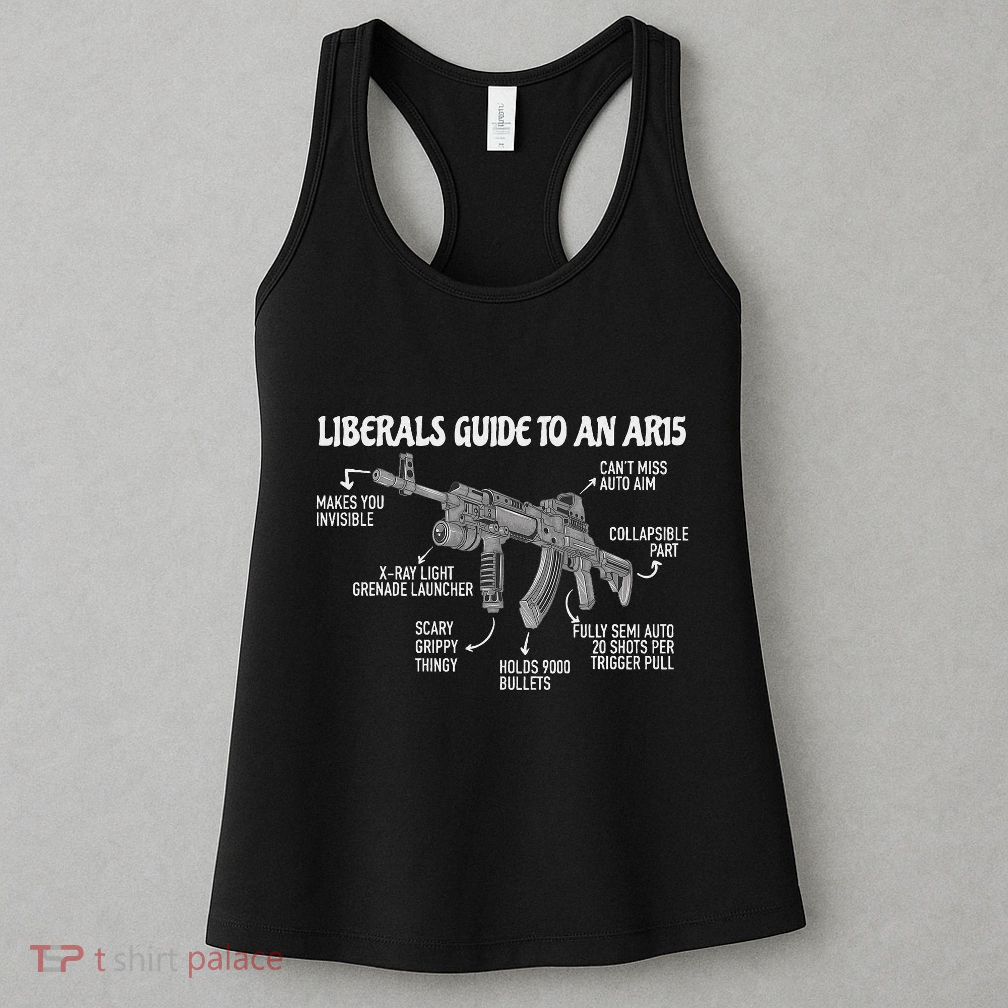 Liberals Guide To An Ar15 Funny Anti Liberal Pro Gun Ar15 2a Women's Tank Top