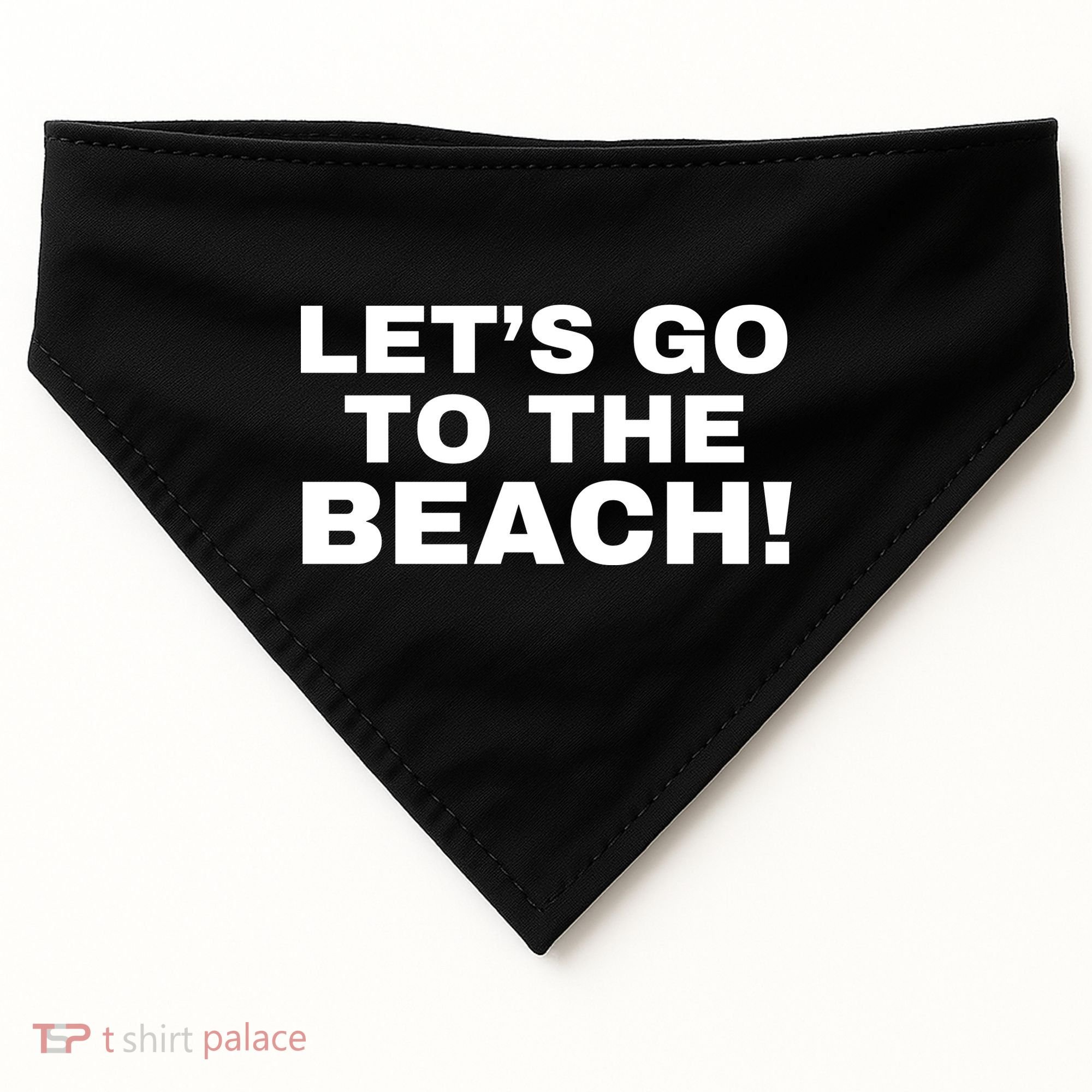 Let’s Go To The Beach USA-Made Doggie Bandana