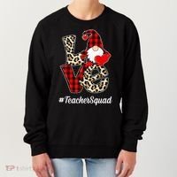 Love Gnome Teacher Squad Happy Valentine Day Women's Sweatshirt thumb 0