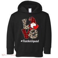 Love Gnome Teacher Squad Happy Valentine Day Toddler Hoodie thumb 0