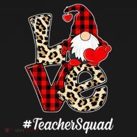 Love Gnome Teacher Squad Happy Valentine Day Toddler Hoodie thumb 2