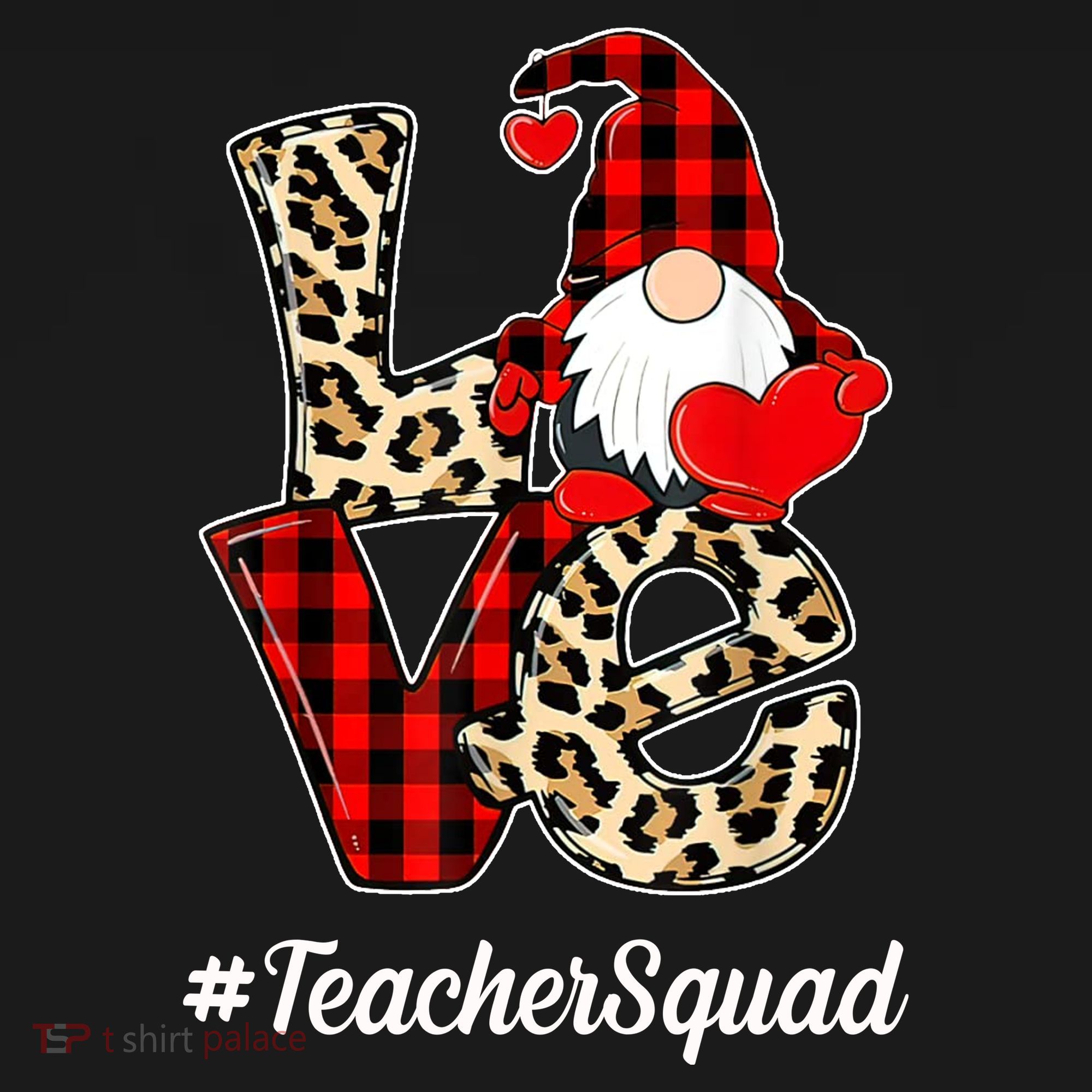 Love Gnome Teacher Squad Happy Valentine Day Toddler Hoodie