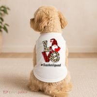 Love Gnome Teacher Squad Happy Valentine Day Doggie Tank thumb 2