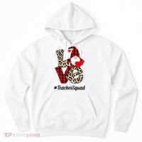 Love Gnome Teacher Squad Happy Valentine Day Hoodie thumb 0