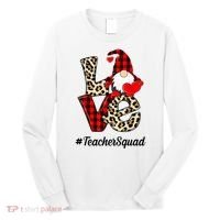 Love Gnome Teacher Squad Happy Valentine Day Long Sleeve Shirt thumb 0