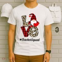 Love Gnome Teacher Squad Happy Valentine Day T-Shirt thumb 6