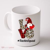 Love Gnome Teacher Squad Happy Valentine Day Coffee Mug thumb 0
