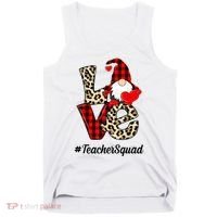 Love Gnome Teacher Squad Happy Valentine Day Tank Top thumb 0