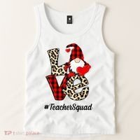 Love Gnome Teacher Squad Happy Valentine Day Tank Top thumb 2