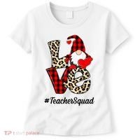 Love Gnome Teacher Squad Happy Valentine Day Women's T-Shirt thumb 0