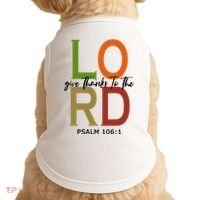 Give Thanks To The Lord Psalm 106:1 Doggie Tank thumb 0