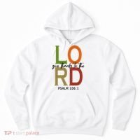 Give Thanks To The Lord Psalm 106:1 Hoodie thumb 0