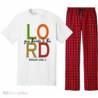Give Thanks To The Lord Psalm 106:1 Pajama Set thumb 0