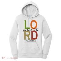 Give Thanks To The Lord Psalm 106:1 Women's Hoodie thumb 0
