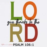 Give Thanks To The Lord Psalm 106:1 Women's Hoodie thumb 2