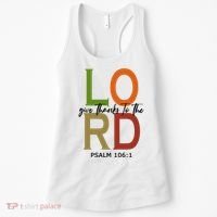 Give Thanks To The Lord Psalm 106:1 Women's Tank Top thumb 0