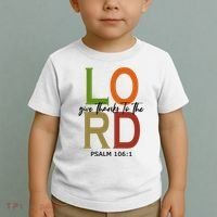 Give Thanks To The Lord Psalm 106:1 Toddler T-Shirt thumb 2