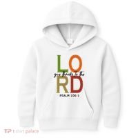 Give Thanks To The Lord Psalm 106:1 Kids Hoodie thumb 0