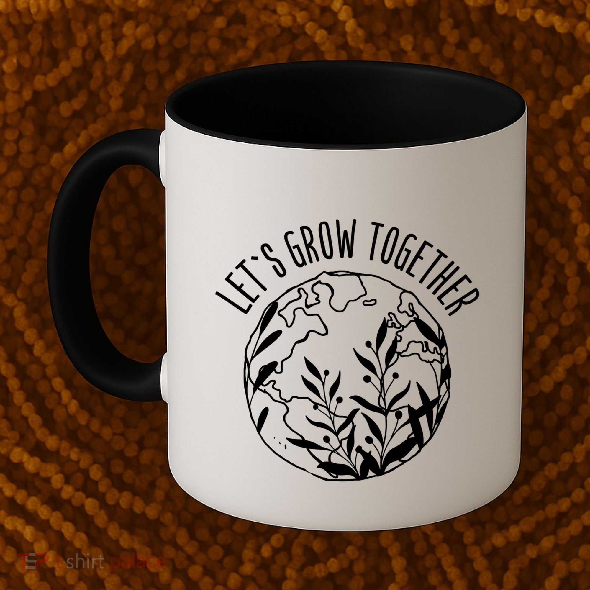 Let's Grow Together Autism Awareness Month Gift Coffee Mug
