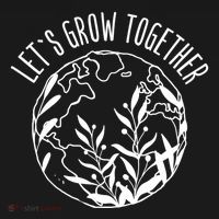 Let's Grow Together Autism Awareness Month Gift Women's Hoodie thumb 2