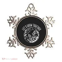 Let's Grow Together Autism Awareness Month Gift Ornament thumb 0