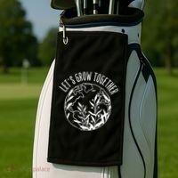 Let's Grow Together Autism Awareness Month Gift Golf Towel thumb 2