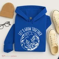 Let's Grow Together Autism Awareness Month Gift Hoodie thumb 4