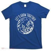 Let's Grow Together Autism Awareness Month Gift T-Shirt thumb 0