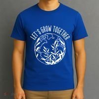 Let's Grow Together Autism Awareness Month Gift T-Shirt thumb 3