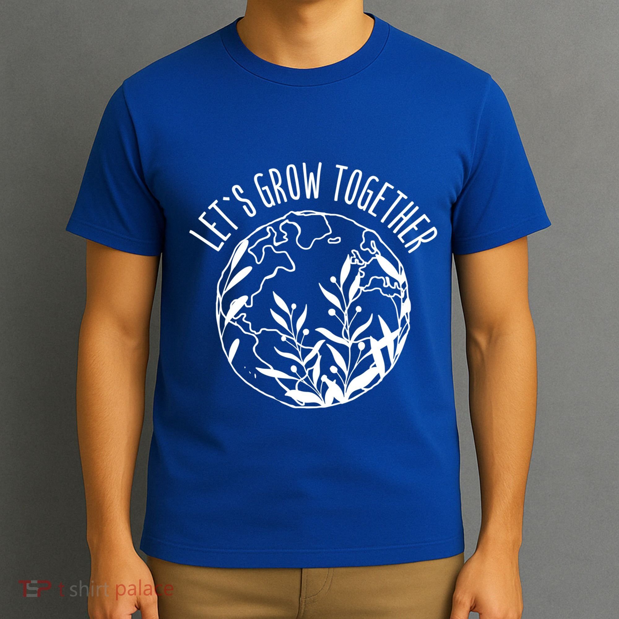 Let's Grow Together Autism Awareness Month Gift T-Shirt