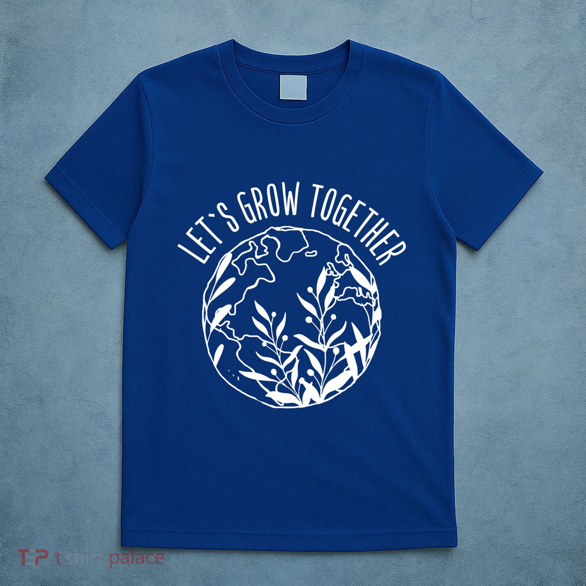 Let's Grow Together Autism Awareness Month Gift T-Shirt