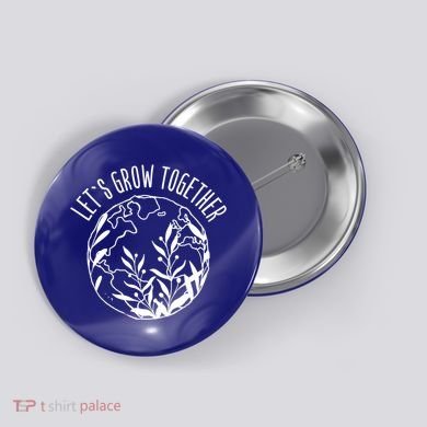 Let's Grow Together Autism Awareness Month Gift Button