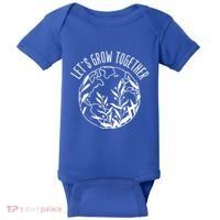 Let's Grow Together Autism Awareness Month Gift Baby Bodysuit thumb 0
