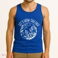 Let's Grow Together Autism Awareness Month Gift Tank Top thumb 3