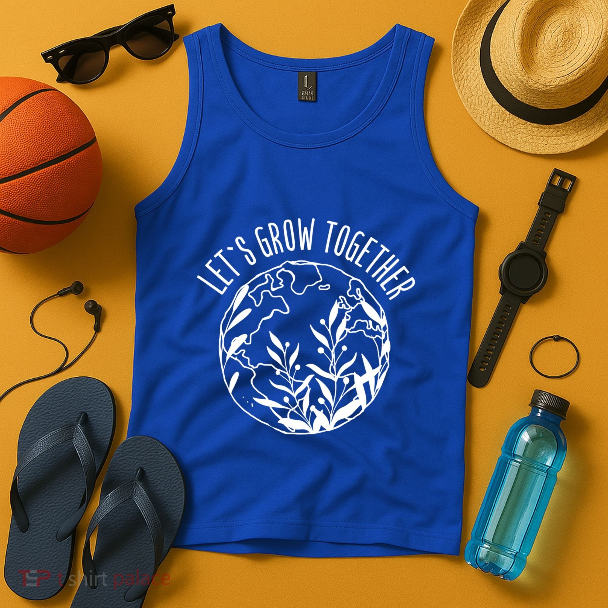 Let's Grow Together Autism Awareness Month Gift Tank Top